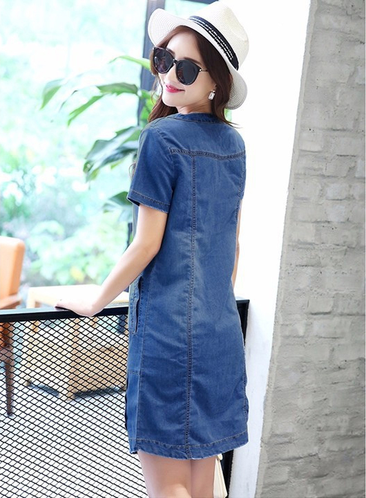 ĐẦM JEAN SUÔNG XẺ TÀ ĐÍNH 3 NGÔI SAO